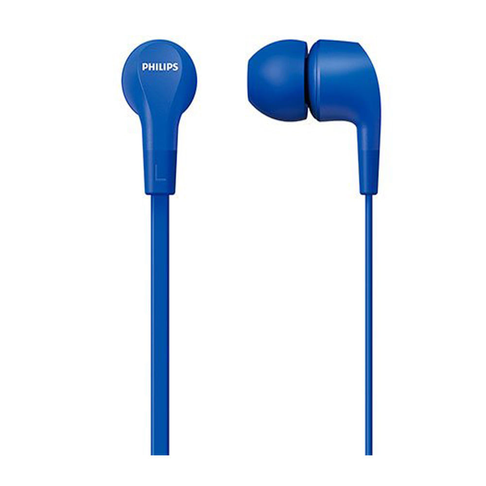 Imagen 2 del producto Audífonos in ear con micrófono Philips TAE1105 conector 3.5 mm, control de música y llamadas, azul