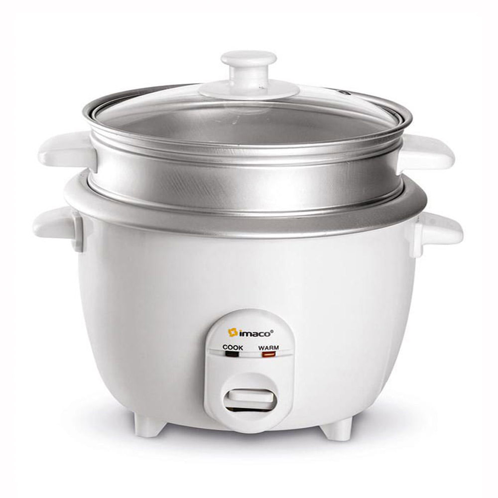 Imagen 1 del producto Olla arrocera Imaco RC15, 500w, 1.5 litros, tapa de vidrio, blanco