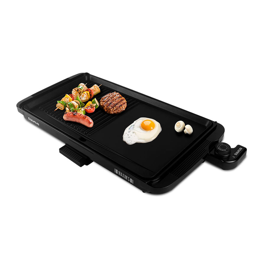 Imagen 1 del producto Parrilla Taurus Maxim's 1800w, superficie antiadherente, negro