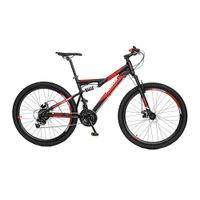 Bicicleta montañera Monark Tornado aro 27.5"", negro y rojo