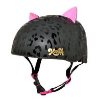 Casco para niña Krash Leopard Kitty sistema acolchado, 9 salidas