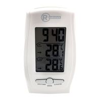 Reloj despertador Radioshack con termómetro, calendario digital alámbrico