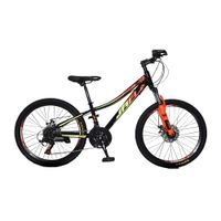 Bicicleta montañera Jafi Sunshine aro 24"", negro y naranja