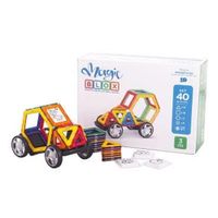 Bloques Magnético Magic Blox para construir en 3D, 40 piezas
