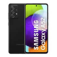 Celular Samsung Galaxy A52, 128GB, 6GB RAM, cámara trasera 64MP y frontal 32MP, 6.5"", Snapdragon, negro