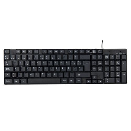 Teclado alámbrico Coolbox Teraware Westminster, USB Membrana español, negro