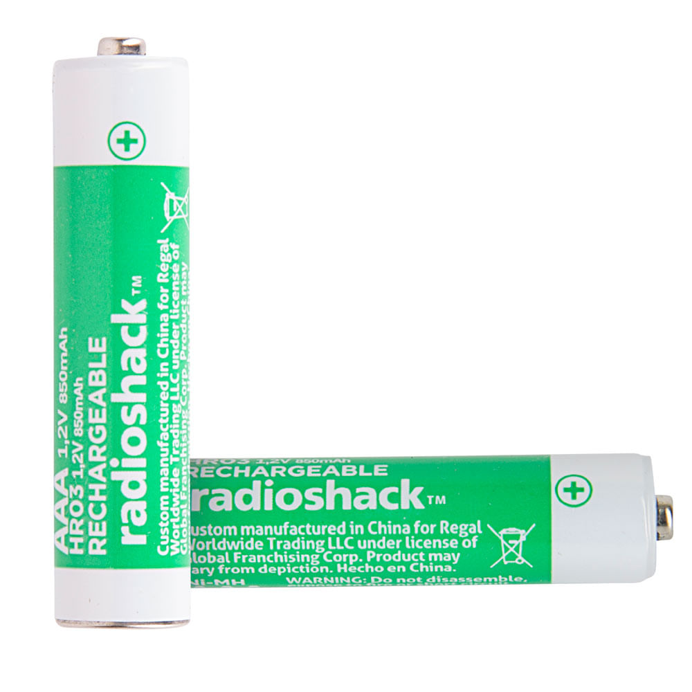 Imagen 2 del producto Pilas recargables Radioshack AAA x4 850 mAh