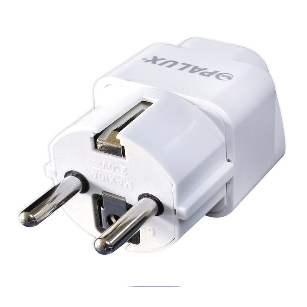 Imagen 2 del producto Adaptador de corriente Opalux, múltiple a enchufe redondo, 250 VAC, blanco