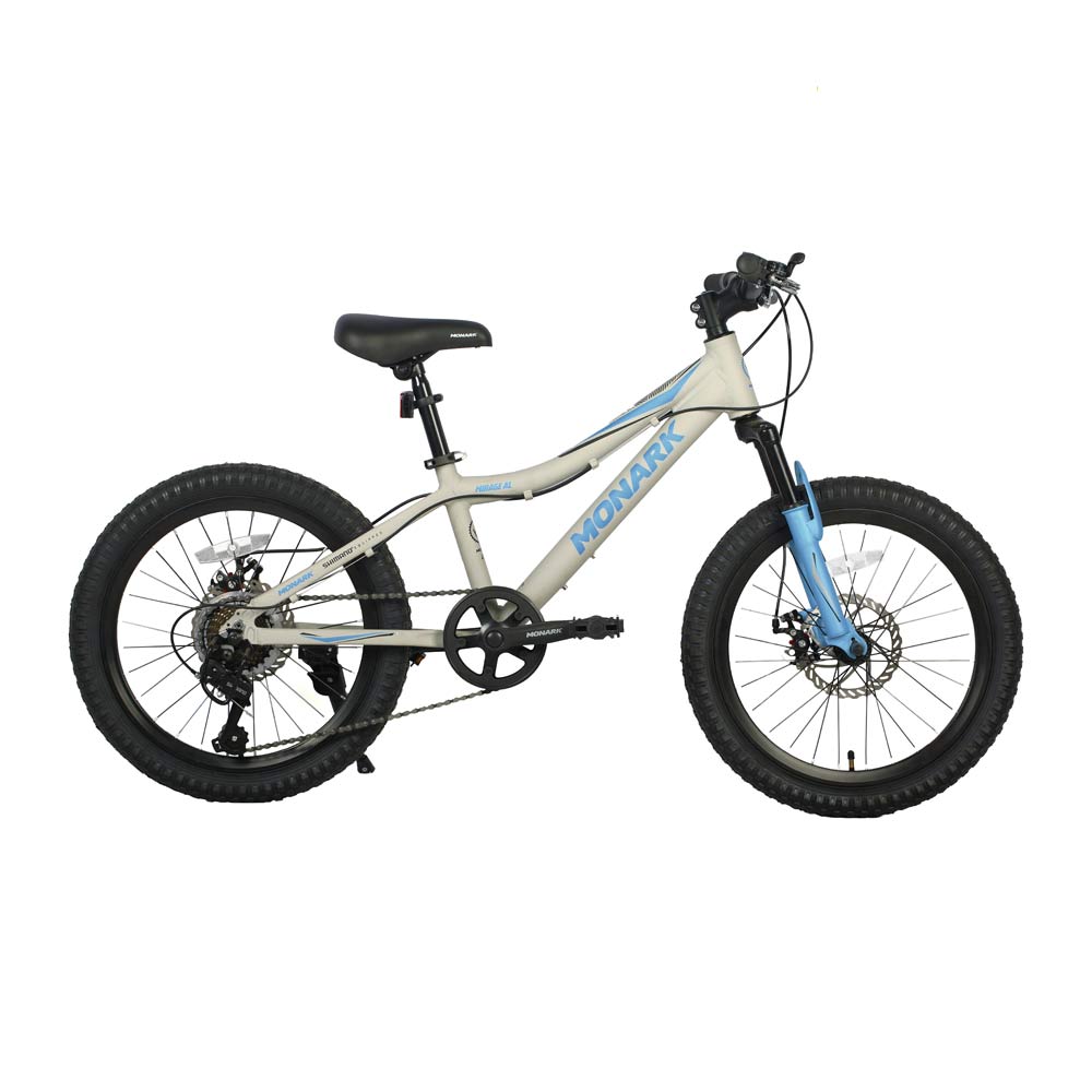 Bicicleta montañera Monark Mirage aro 20"", gris y celeste