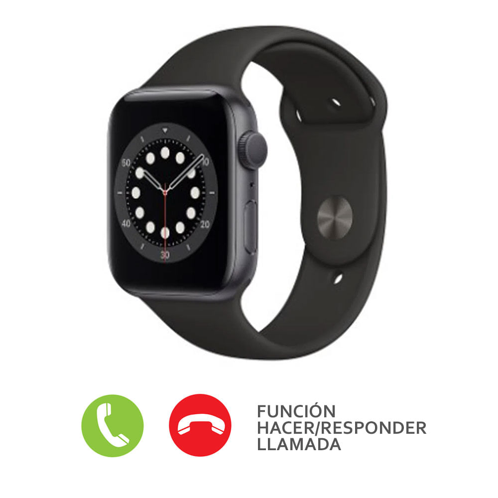 Imagen 2 del producto Smartwatch Apple Watch Series 6 gps, resistente al agua, modos deportivos, máx. 18 horas, 40mm, negro
