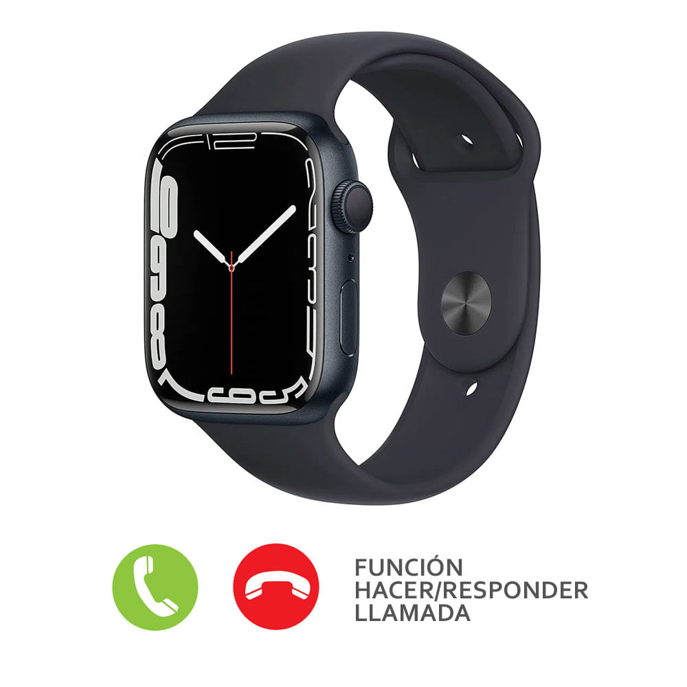 Imagen 2 del producto Smartwatch Apple Watch Series 7 gps, resistente al agua, modos deportivos, máx. 18 horas, 45mm, negro
