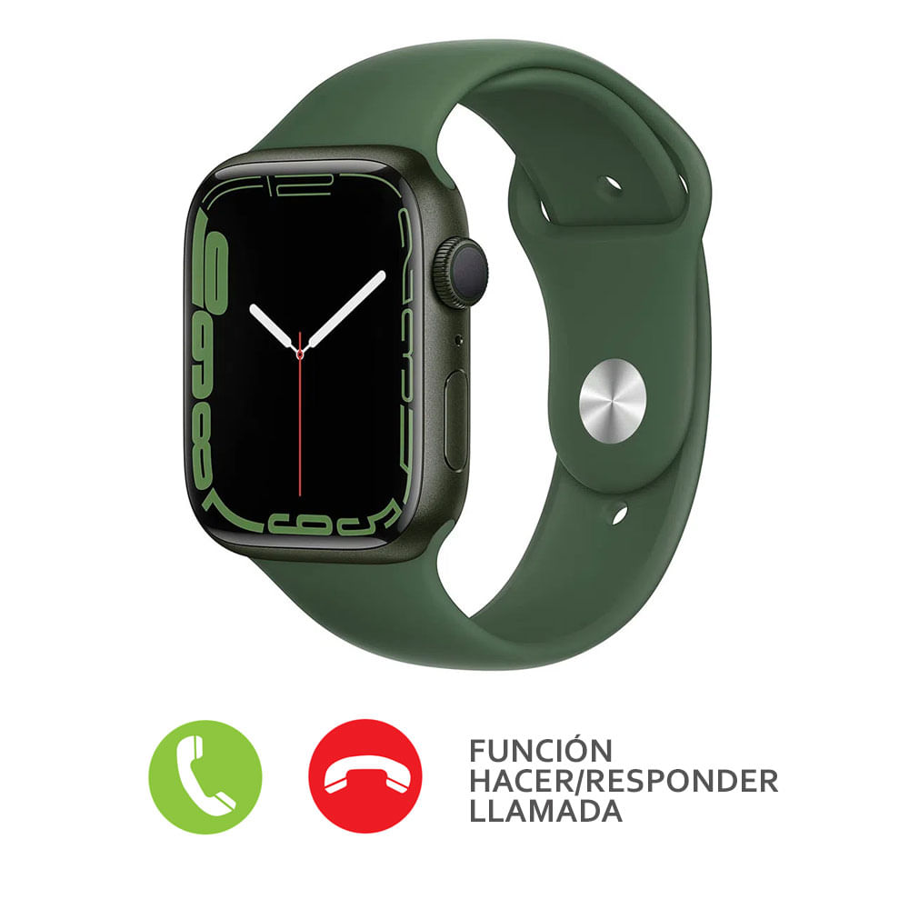 Imagen 2 del producto Smartwatch Apple Watch Series 7 gps, resistente al agua, modos deportivos, máx. 18 horas, 45mm, verde
