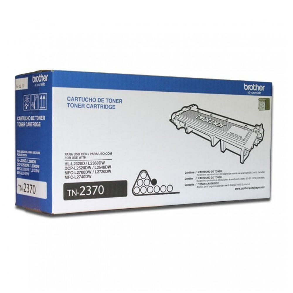 Imagen 1 del producto Cartucho Brother TN2370 negro rinde hasta 2600 páginas