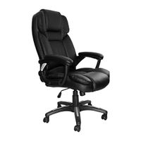 Silla de oficina presidencial ProShopper Granolls tapiz eco cuero, máx. 140 kg, negro