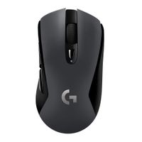 Mouse gamer alámbrico Logitech G603 Lightsync, receptor usb, 12000 dpi, 6 botones, usa pilas, negro