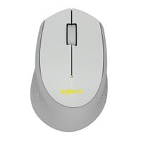 Mouse inalámbrico Logitech M280 nano receptor, 1000 dpi, 3 botones, usa pila, gris
