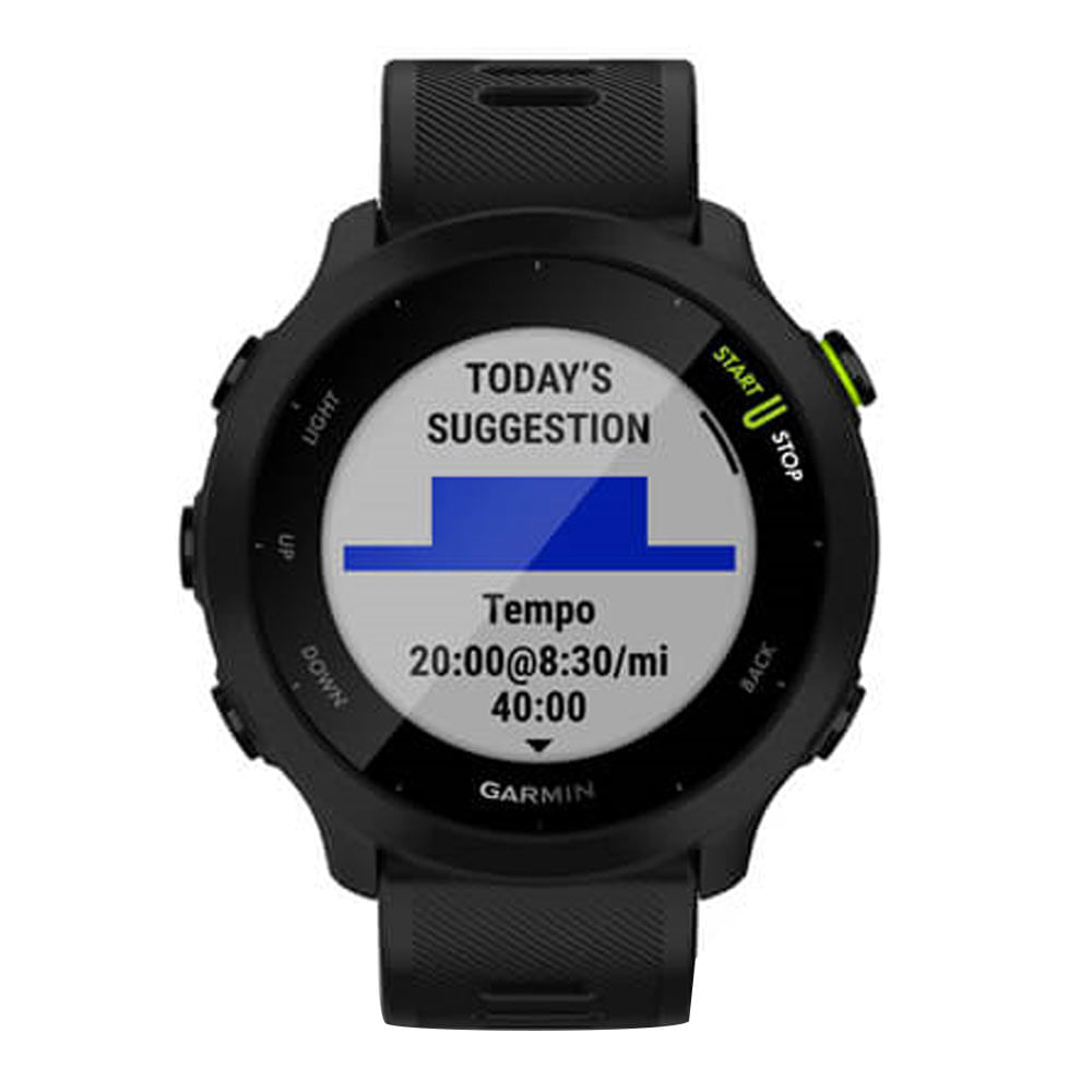 Imagen 2 del producto Smartwatch Garmin Forerunner 55, gps, 1.04"", resistente al agua 5 ATM, máx. 14 días, negro