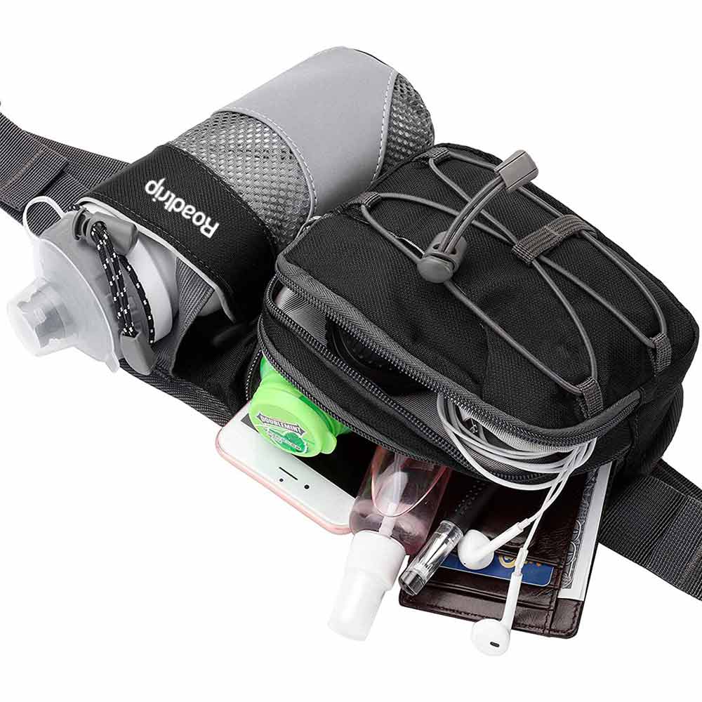 Imagen 2 del producto Cangurera Roadtrip, capacidad máxima de 700ml, tejido anti-desgarro, negro