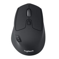 Mouse inalámbrico Logitech M720 Triathlon bluetooth, 1000 dpi, 8 botones, usa pila, negro