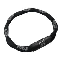 Cadena Abus 8808/110 acero, 8 mm, clave de 4 dígitos, negro