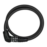 Cadena Abus 5412C/85/12 acero, 12 mm, clave de 4 dígitos, negro