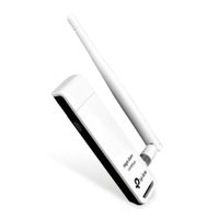 Adaptador de red TP-Link TL-WN722N inalámbrico, conexión usb, frecuencia 2.4 GHz, 150 mbps, 1 antena