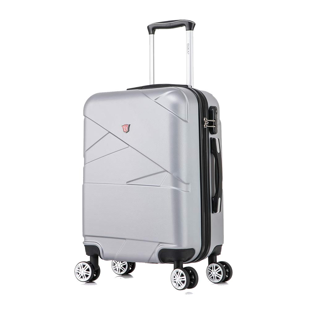 Maleta cabinera Dukap Niza 4 ruedas, capacidad 10 kg, plateado