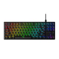 Teclado gamer Hyperx Alloy Origins Core, conexión USB Tipo-C extraíble, mecánico, RGB, lineal rojo