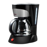 Cafetera Thomas TH-130 800w, capacidad 750 ml, jarra de vidrio, negro