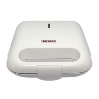 Sandwichera Thomas TH-952 750w, capacidad para 2 panes, blanca