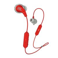 Audífonos bluetooth in ear JBL Endurance Run IPX5, máx. 6 horas, control de música y llamadas, negro y rojo