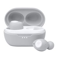 Audífonos bluetooth True Wireless JBL Tune 115 micrófono incorporado, duración máx. 6 horas, blanco