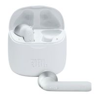 Audífonos bluetooth True Wireless JBL Tune T225 micrófono incorporado, duración máx. 5 horas, blanco