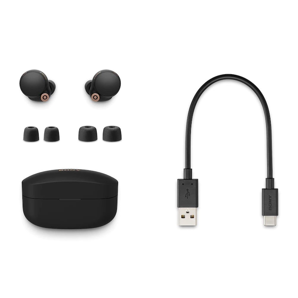 Imagen 2 del producto Audífonos bluetooth True Wireless Sony WF1000XM4 resistente al agua IPX4 duración máx 24 horas con estuche de carga cancelación de ruido carga Qi