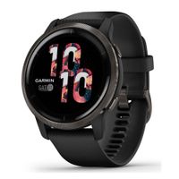 Smartwatch Garmin Venu 2 gps,  1.3"", resistente al agua 5ATM, máx. 11 días, negro