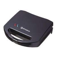Sandwichera Imaco IST101N 750w, capacidad para 2 panes, placas antiadherente, negro