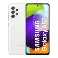 Celular Samsung Galaxy A52, 128GB, 6GB RAM, cámara trasera 64MP y frontal 32MP, 6.5"", Snapdragon, blanco