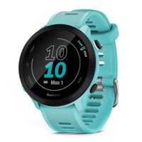 Smartwatch Garmin Forerunner 55, gps, 1.04"", resistente al agua 5 ATM, máx. 14 días, turquesa