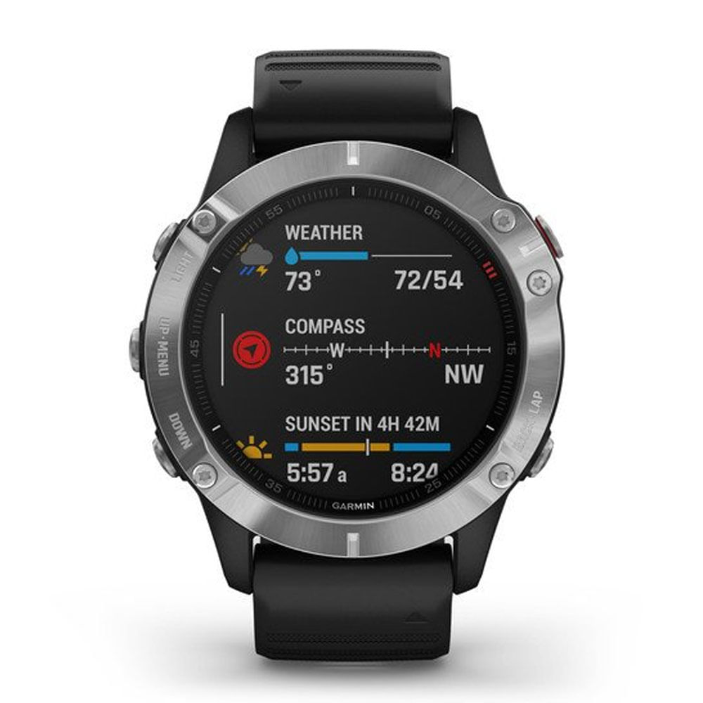 Imagen 2 del producto Smartwatch Garmin Fenix 6, gps, 1.3"", resistente al agua 10 ATM, máx. 14 días, negro