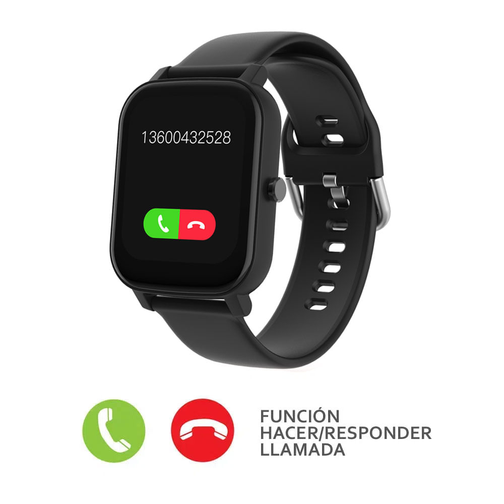 Imagen 2 del producto Smartwatch Roadtrip SB1730H, IP67, modos deportivos, frecuencia cardiaca, realiza y contesta llamadas, 1.7"", negro