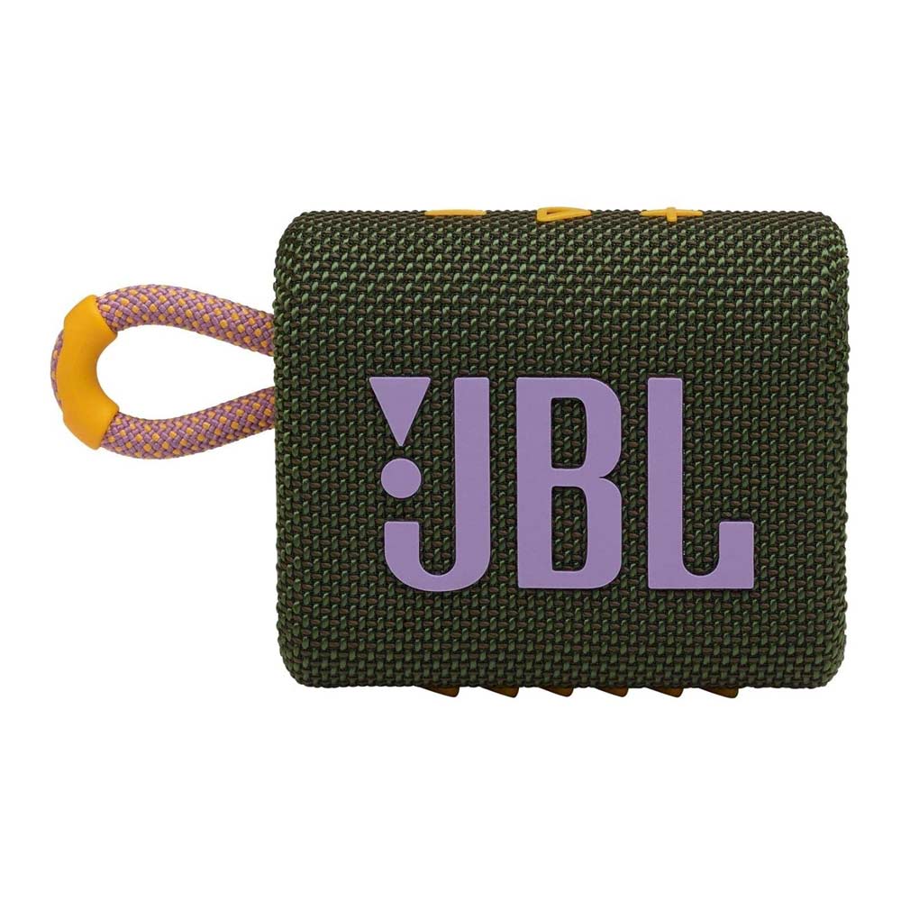 Imagen 2 del producto Parlante bluetooth JBL Go 3 potencia 4.2W, resistente al agua IP67, hasta 5 horas de reproducción, puerto de carga USB Tipo-C, verde
