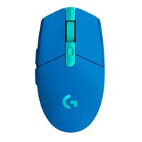 Mouse gamer Logitech G305 Lightspeed Wireless, receptor usb, 12000 dpi, 6 botones, usa pila, azul