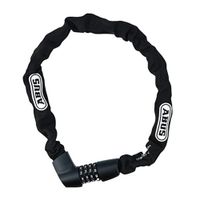 Cadena Abus Tresor 1385/75, 7 mm, de acero, bloqueo con combinación, negro