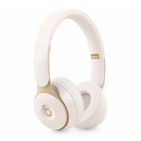 Audífonos con cancelación de ruido Beats Solo Pro micrófono incorporado, máx. 22 horas, control de música y llamadas, marfil