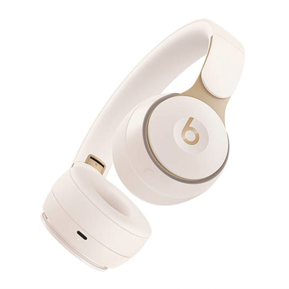 Imagen 2 del producto Audífonos con cancelación de ruido Beats Solo Pro micrófono incorporado, máx. 22 horas, control de música y llamadas, marfil