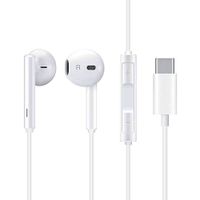 Audífonos in ear con micrófono Huawei CM33 diseño ergonómico, conector tipo C, control de música y llamadas, blanco
