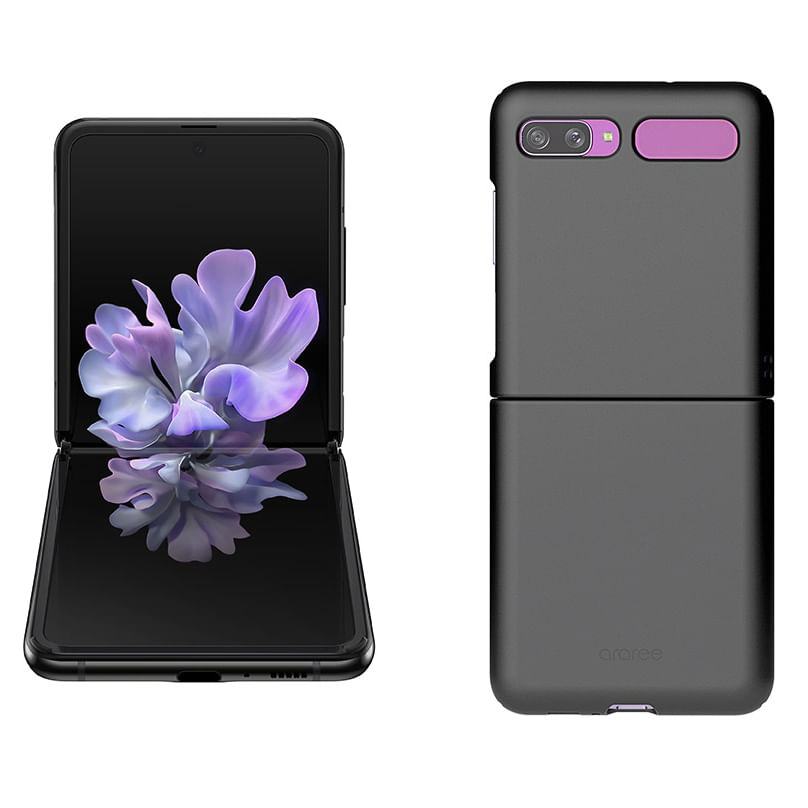 Imagen 1 del producto Celular Samsung Galaxy Z Flip, 256GB, 8GB RAM, cámara trasera 12MP y frontal 10MP, 6.7"" negro + Case de regalo