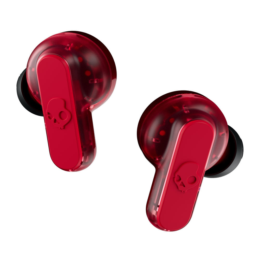 Imagen 2 del producto Edición limitada Budweiser Audífonos bluetooth True Wireless Skullcandy Dime resistente al agua IPX4, duración máx. 3.5 horas, rojo