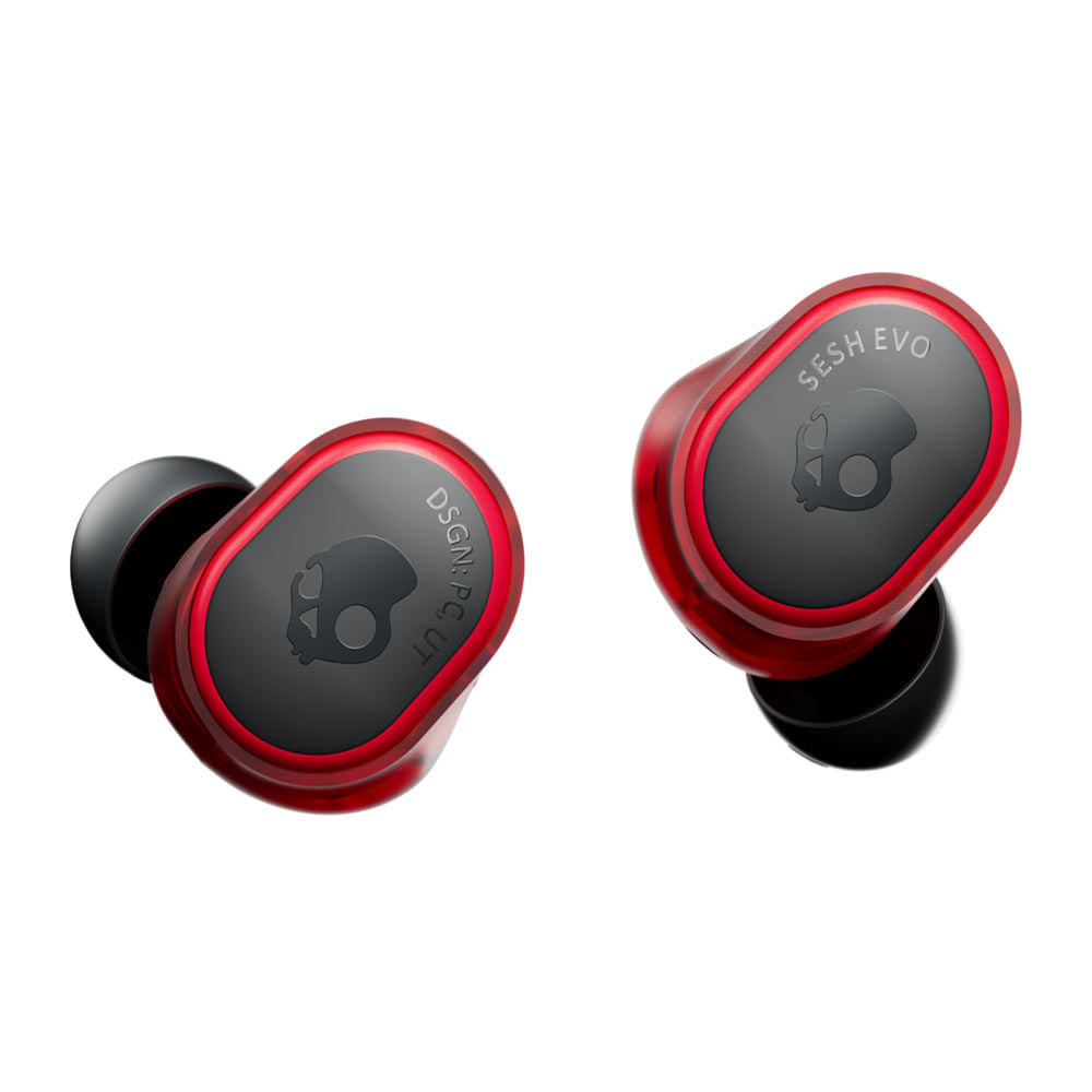 Imagen 2 del producto Edición limitada Budweiser Audífonos bluetooth True Wireless Skullcandy Sesh Evo resistente al agua IP55, duración máx. 5 horas, rojo