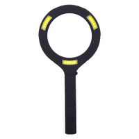 Lupa de mano para lectura Supernova 3 luces led, aumento de 3X, diámetro 75 cm., portátil, negro